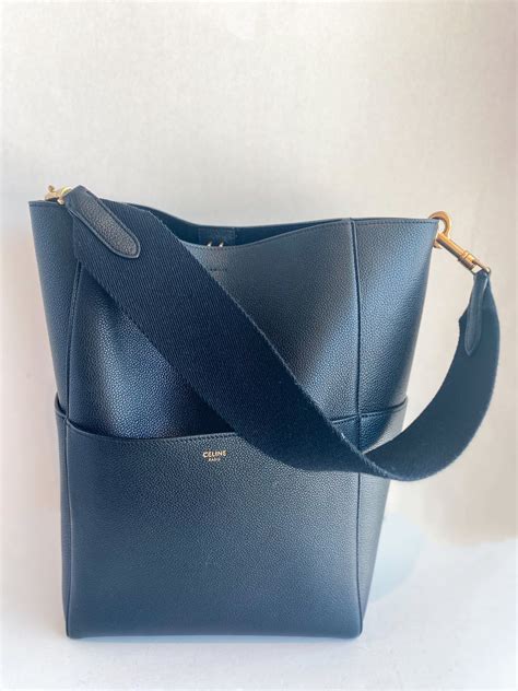 celine seau bag lodis berta|Small Seau Sangle bag in soft grained calfskin .